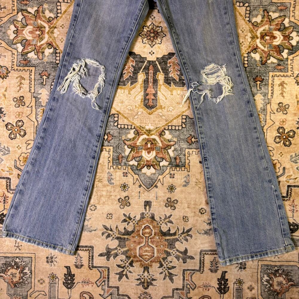 Vintage early 2000s Anoname low rise flare light wash Jeans Y2K size 24 Bootcut - Picture 9 of 14